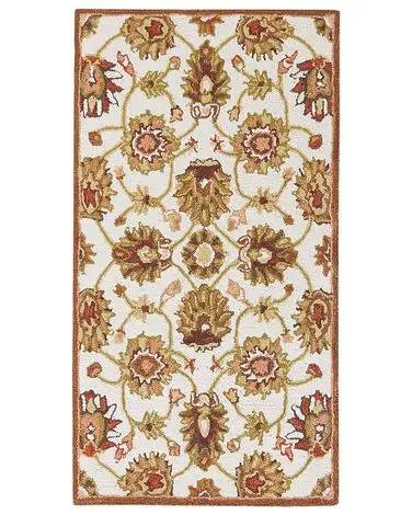 Alfombra EZINE Beige 80 x 150 cm Lana - Accesorios decorativos
