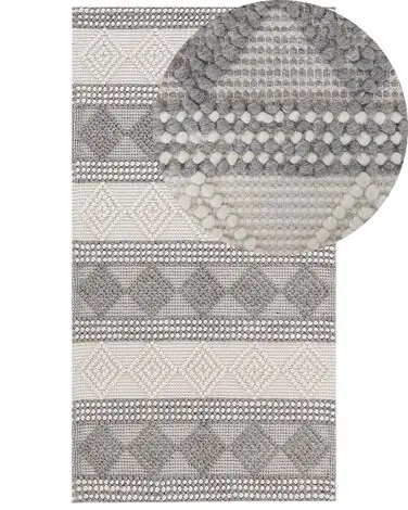 Alfombra BOZOVA Beige claro 80 x 150 cm Lana - Accesorios decorativos