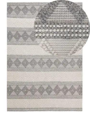 Alfombra BOZOVA Beige claro 160 x 230 cm Lana - Accesorios decorativos