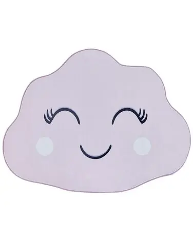 Alfombra infantil CUMULUS Rosa pastel 90 x 120 cm - Accesorios decorativos