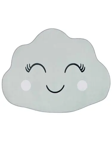 Alfombra infantil CUMULUS Verde menta 90 x 120 cm - Accesorios decorativos