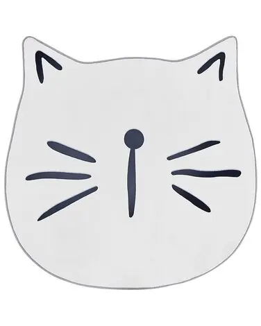 Alfombra infantil KITTY Blanco ø 100 cm - Accesorios decorativos