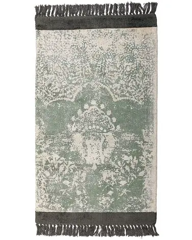 Alfombra AKARSU Verde 80 x 150 cm Viscosa - Accesorios decorativos