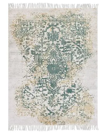 Alfombra BOYALI Beige claro 160 x 230 cm Viscosa - Accesorios decorativos