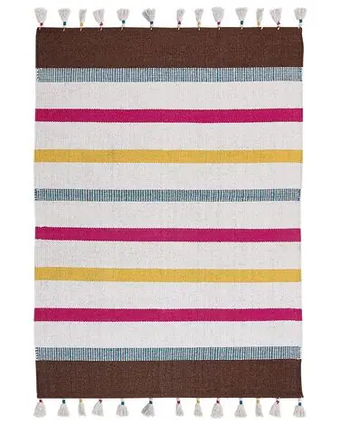Alfombra HISARLI Multicolor 160 x 230 cm Algodón - Accesorios decorativos