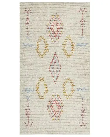 Alfombra BETTIAH Beige 80 x 150 cm Algodón - Accesorios decorativos
