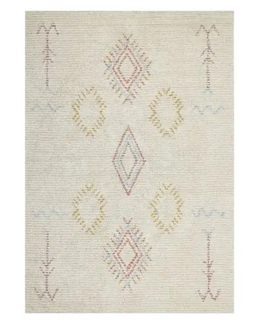 Alfombra BETTIAH Beige 140 x 200 cm Algodón - Accesorios decorativos