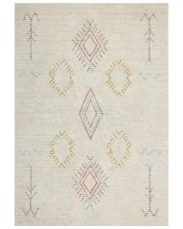 Alfombra BETTIAH Beige 160 x 230 cm Algodón - Accesorios decorativos