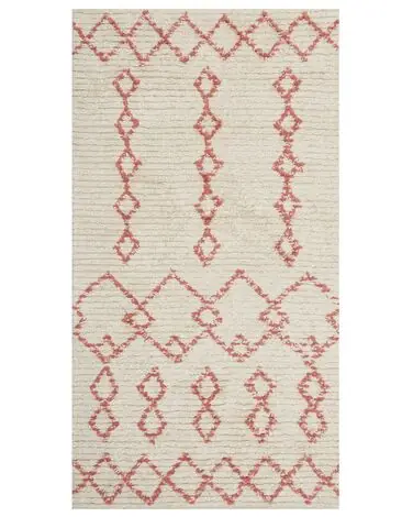 Alfombra BUXAR Beige 80 x 150 cm Algodón - Accesorios decorativos