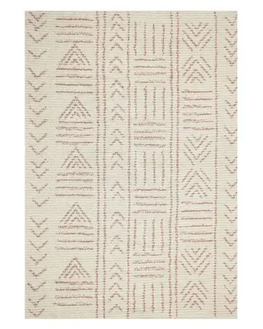 Alfombra EDIRNE Beige 140 x 200 cm Algodón - Accesorios decorativos