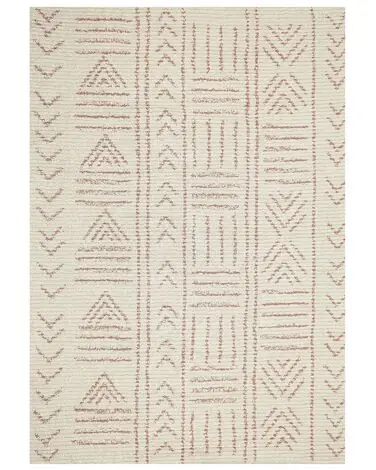 Alfombra EDIRNE Beige 160 x 230 cm Algodón - Accesorios decorativos