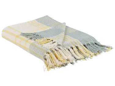 Blanket BETALI Cotton 125 x 150 cm Yellow - Home Accessories