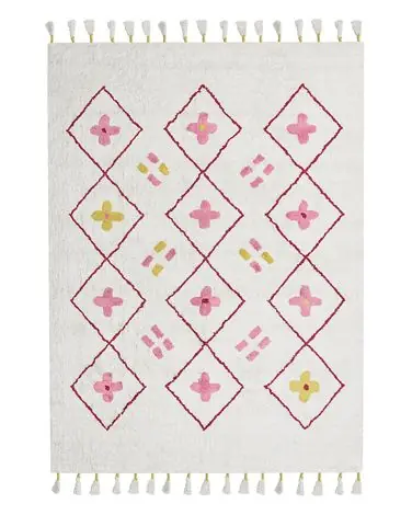 Alfombra infantil CAVUS Blanco 160 x 230 cm Algodón - Accesorios decorativos