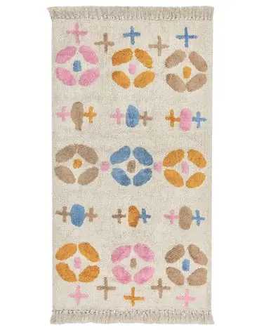 Alfombra infantil DARAN Multicolor 80 x 150 cm Algodón - Accesorios decorativos