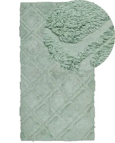 Alfombra HATAY Verde claro 80 x 150 cm Algodón - Accesorios decorativos