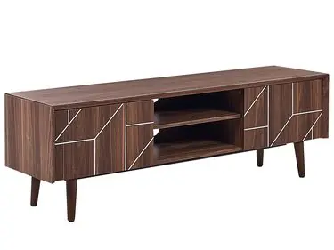 TV Stand FRANKLIN Dark Brown - Living Room