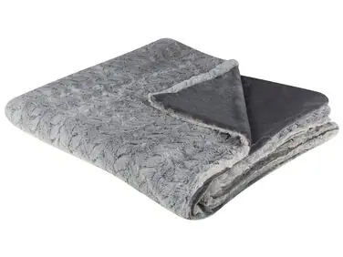 Manta SARASWATI 200 x 220 cm Gris claro - Accesorios decorativos