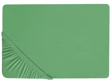 Sábana bajera JANBU Algodón 180 x 200 cm Verde - Accesorios decorativos