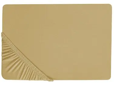 Sábana bajera JANBU Algodón 160 x 200 cm Verde oliva - Accesorios decorativos