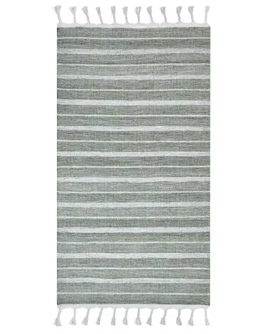 Alfombra BADEMLI Verde oscuro 80 x 150 cm - Accesorios decorativos