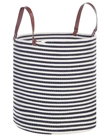 Basket ICHKA Cotton Black/ White - Home Accessories