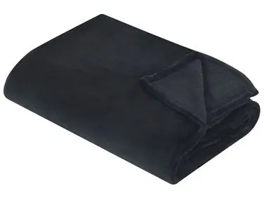 Blanket BAYBURT 150 x 200 cm Black - Home Accessories