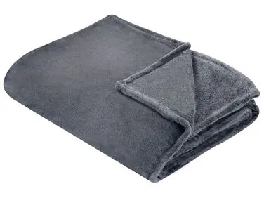 Blanket BAYBURT 150 x 200 cm Grey - Home Accessories