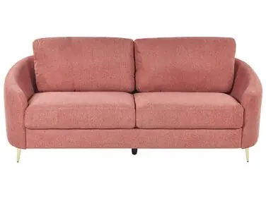 Sofa 3 Seater TROSA Fabric Pink - Living Room