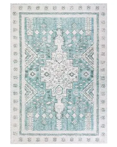 Alfombra FULLA Verde menta 160 x 230 cm Algodón - Accesorios decorativos