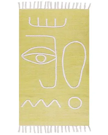 Alfombra de exterior YAVU Amarillo 80 x 150 cm - Accesorios decorativos