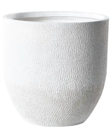 Plant Pot KANNIA 46 cm White - Garden & Balcony