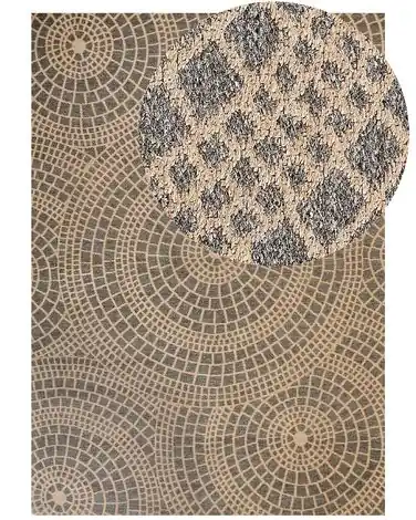 Alfombra ARIBA Gris Beige 160 x 230 cm Yute - Accesorios decorativos