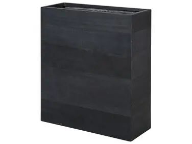 Plant Pot THIMENA 80 cm Black - Garden & Balcony