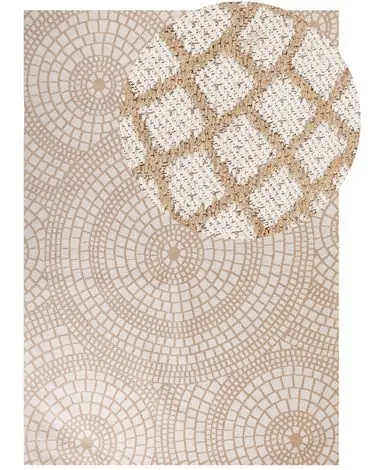 Alfombra ARIBA Blanco Beige 160 x 230 cm Yute - Accesorios decorativos