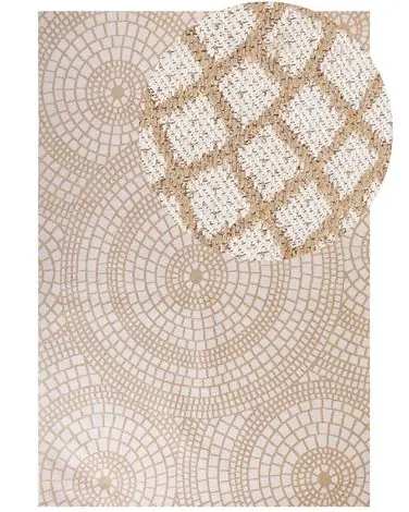 Alfombra ARIBA Blanco Beige 200 x 300 cm Yute - Accesorios decorativos
