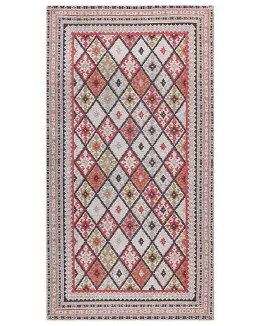 Alfombra ANADAG Rojo 80 x 150 cm Algodón - Accesorios decorativos