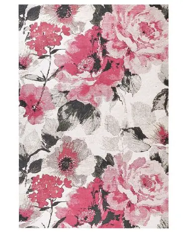 Alfombra EJAZ Rosa 200 x 300 cm Algodón - Accesorios decorativos