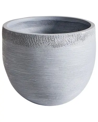 Plant Pot ZAKROS 38 cm Grey - Garden & Balcony