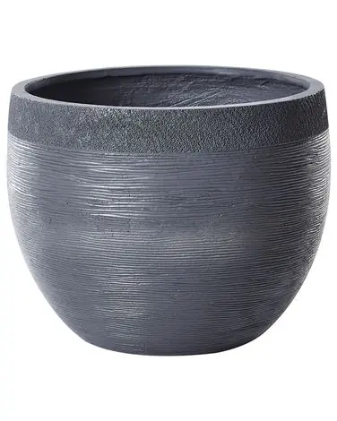 Plant Pot ZAKROS 50 cm Grey - Garden & Balcony
