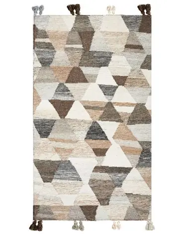 Alfombra ARGAVAND Beige 80 x 150 cm Lana Kilim - Accesorios decorativos