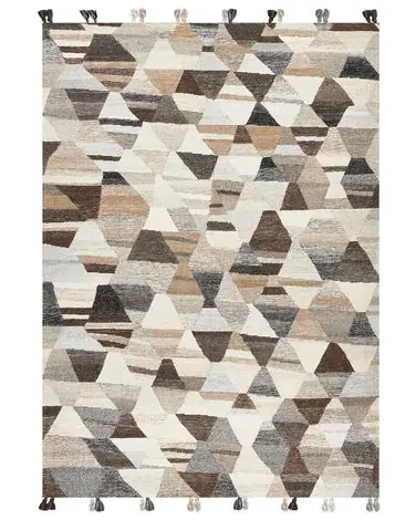 Alfombra ARGAVAND Beige 200 x 300 cm Lana Kilim - Accesorios decorativos