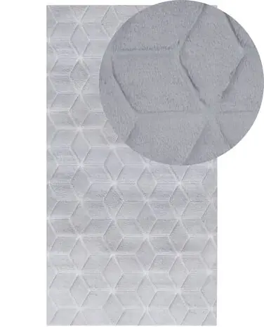 Alfombra de pelo sintético THATTA Gris 80 x 150 cm - Accesorios decorativos