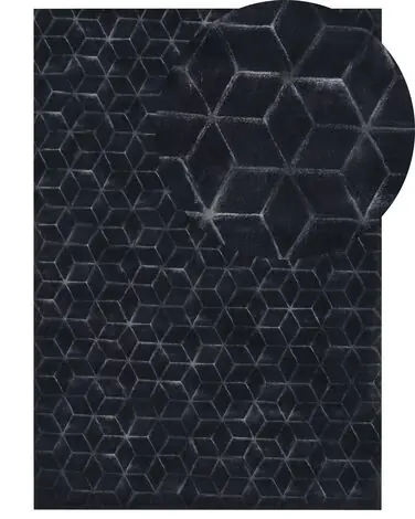 Alfombra de pelo sintético THATTA Negro 160 x 230 cm - Accesorios decorativos