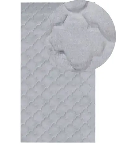 Alfombra de pelo sintético GHARO Gris 80 x 150 cm - Accesorios decorativos