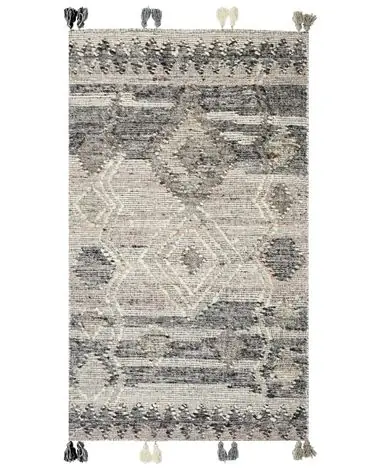 Alfombra ARATASHEN Gris 80 x 150 cm Lana Kilim - Accesorios decorativos