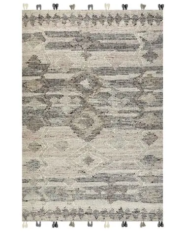 Alfombra ARATASHEN Gris 200 x 300 cm Lana Kilim - Accesorios decorativos