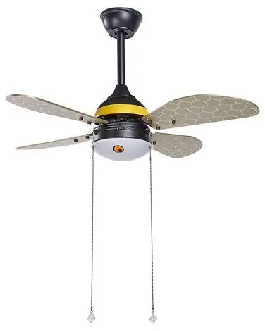 Ceiling Fan with Light DOLORES LED Yellow - Home Accessories