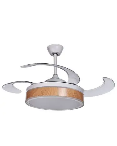 Ceiling Fan with Light FREMONT with Remote LED White - Home Accessories