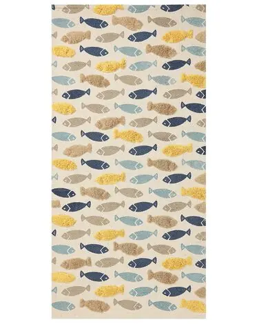 Alfombra infantil IPUH Multicolor 80 x 150 cm Algodón - Accesorios decorativos