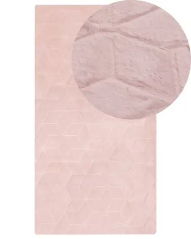 Alfombra de pelo sintético THATTA Rosa 80 x 150 cm - Accesorios decorativos